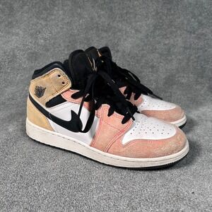 Jordan 1 Mid SE Flight Club Magic Sundial Pink Orange DX4365-800 Womens 7